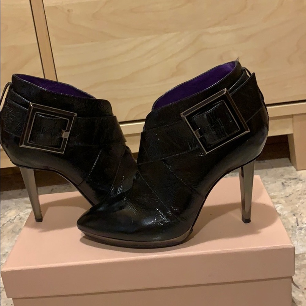 Sergio Rossi short boots with metal heal